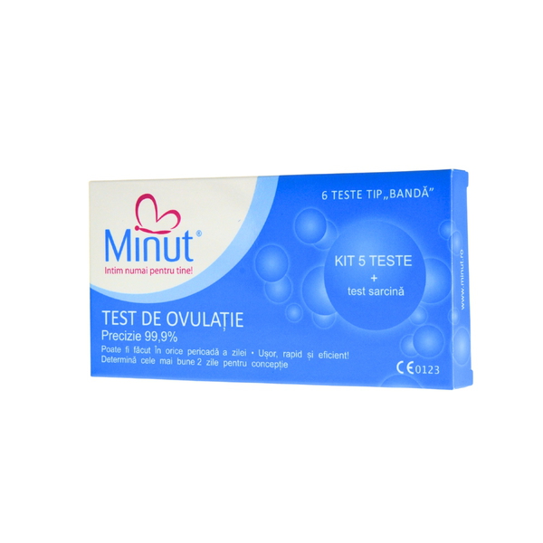 Test Ovulatie Banda, 5 Bucati + Test Sarcina - Minut
