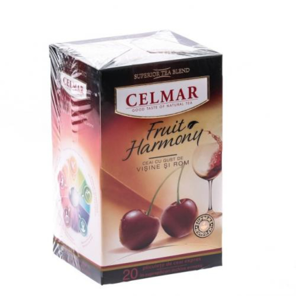 Ceai premium cu visine si rom, 20 plicuri - Celmar