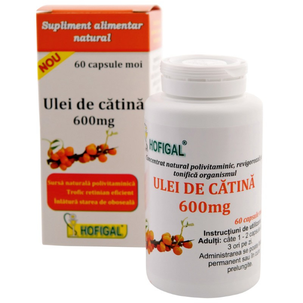 Ulei de Catina 600 mg, 60 capsule - Hofigal