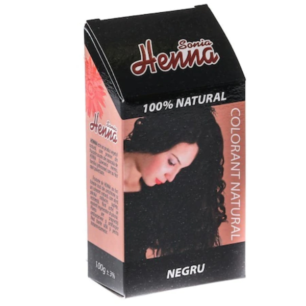 Colorant natural negru, 100 g - Henna Sonia