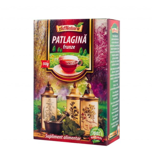 Ceai frunze patlagina, 50 g - AdNatura