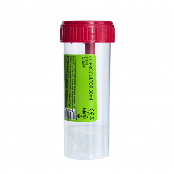 Recipient coprocultura steril, 30ml - Minut