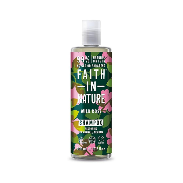 Sampon natural reparator cu trandafir salbatic, 400 ml - Faith in Nature