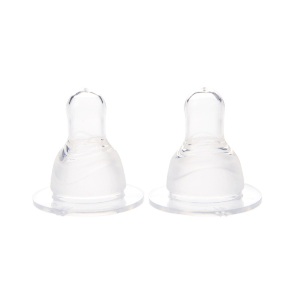 Tetina silicon super fin, debit mediu, +3 luni, 2 bucati - Minut Baby