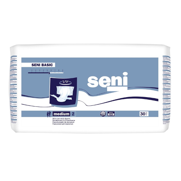 Scutece pentru Adulti Seni Basic, Medium, 30 bucati - Seni