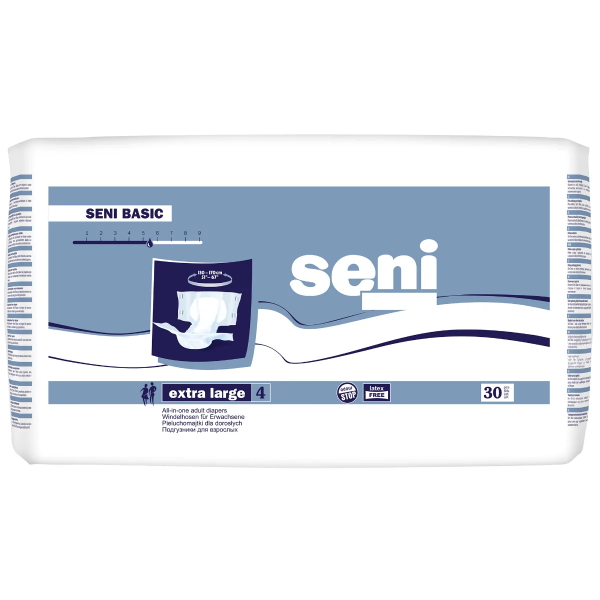 Scutece pentru Adulti Seni Basic Extra Large, 30 bucati - Seni