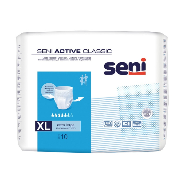 Chilot Elastic Absorbant Seni Active Classic, Extra Large, 10 bucati - Seni