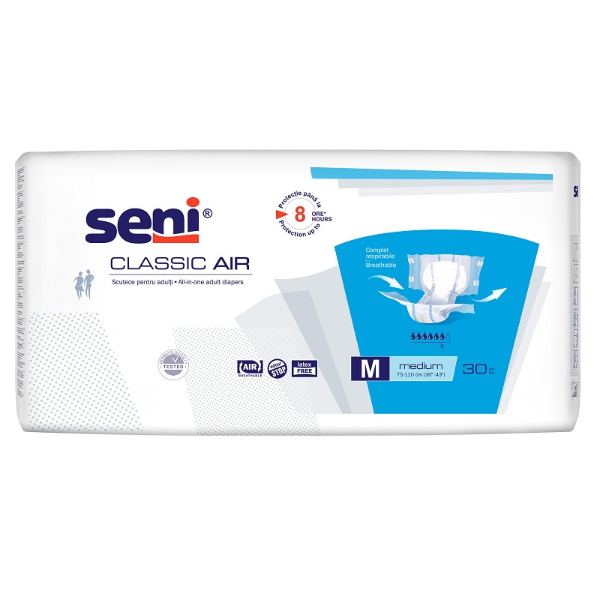 Scutece Adulti Seni Classic Air, Medium, 30 bucati - Seni