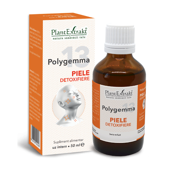 Polygemma nr. 13 - Piele detoxifiere, 50 ml - PlantExtrakt