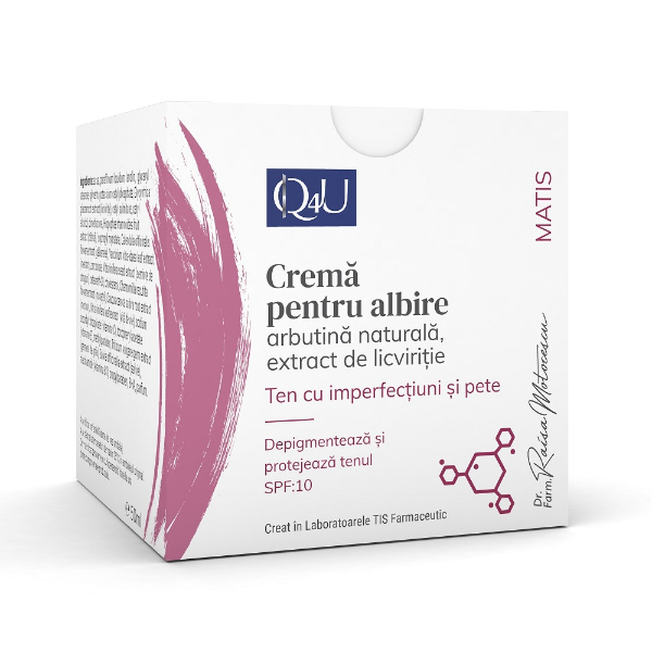 Crema pentru Albire Matis Q4U, 50 ml - Tis Farmaceutic