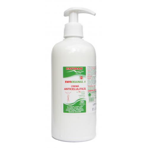 Crema anticelulitica 11 plante Favicelusal, 500 ml - Favisan