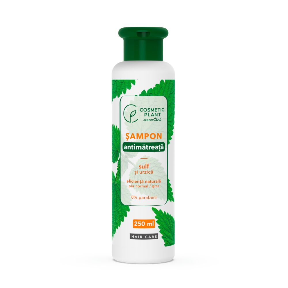 Sampon antimatreata cu sulf si urzica, 250 ml - Cosmetic Plant