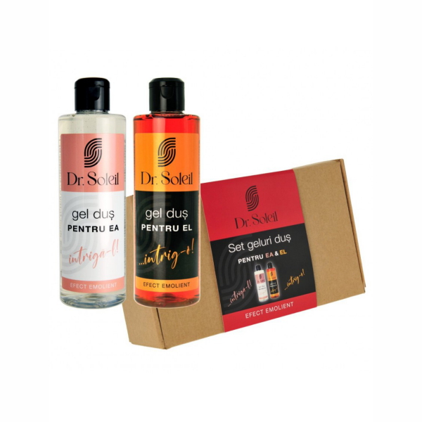 Set 2 geluri de dus, pentru ea si pentru el + cutie cadou - Dr. Soleil