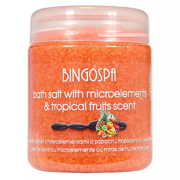 Sare baie cu multiminerale si aroma de fructe tropicale, 550 g - BingoSpa