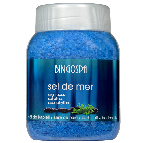 Sare baie cristale cu fucus si spirulina, 1350 g - BingoSpa
