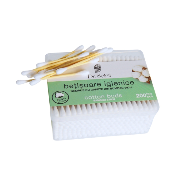 Betisoare igienice din bambus 200 bucati - Dr. Soleil - imagine 3