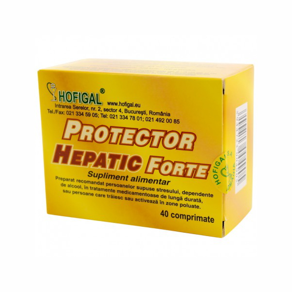 Protector Hepatic Forte, 40 comprimate - Hofigal