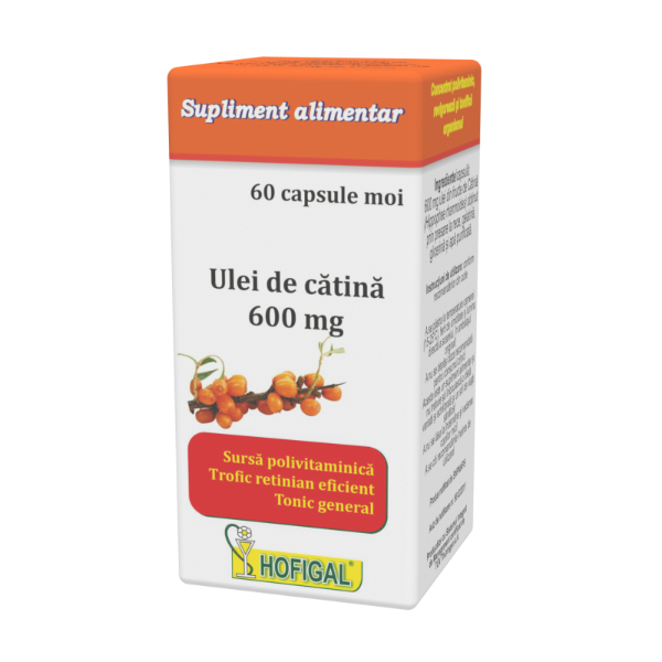 Ulei de Catina 600 mg, 60 capsule - Hofigal