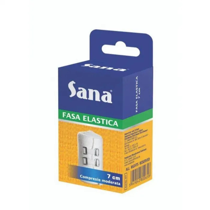 Bandaj Elastic, 7 cm x 3 m - Sana
