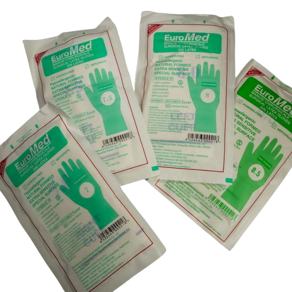 Manusi chirurgicale 8 nepudrate - Euromed