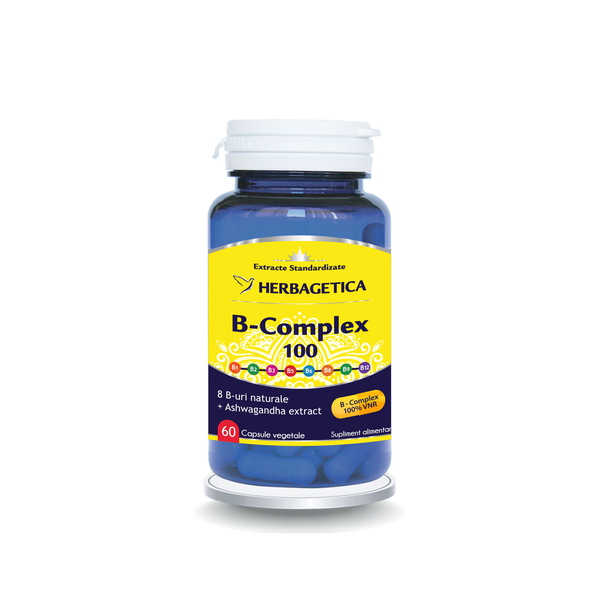 B Complex 100, 60 capsule - Herbagetica