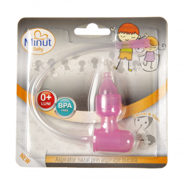 Aspirator nazal prin aspiratie bucala, +0 luni - Minut Baby