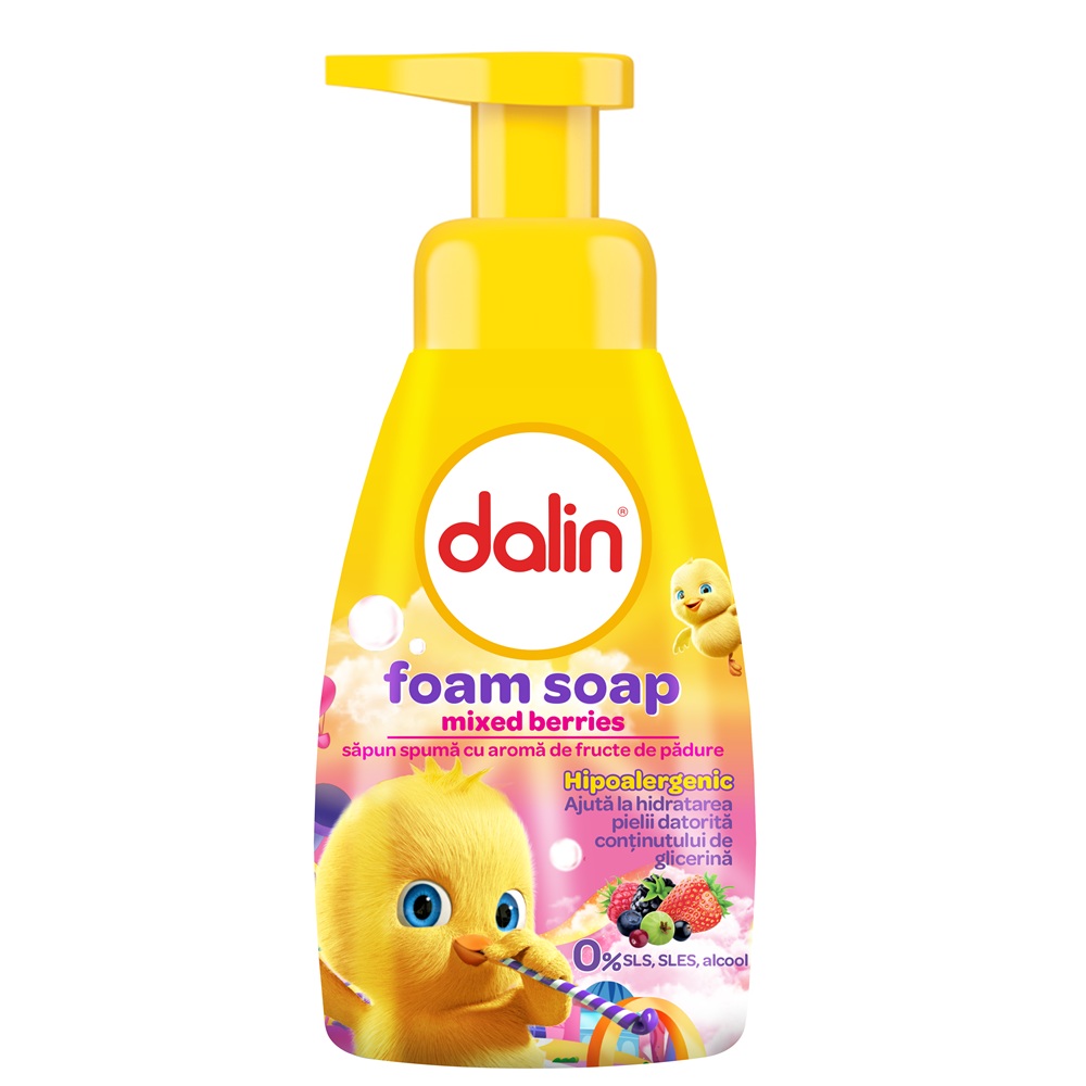 Sapun spuma cu fructe de padure, 200 ml - Dalin