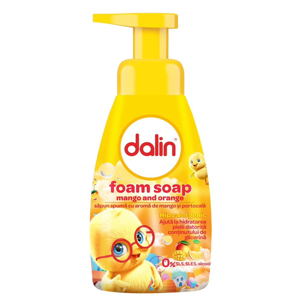 Sapun spuma cu mango, 200 ml - Dalin