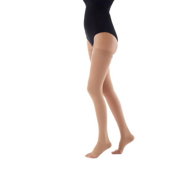 Ciorapi compresivi pana la coapsa, Clasa II, negru, marimea 5/XL - Rayat AG